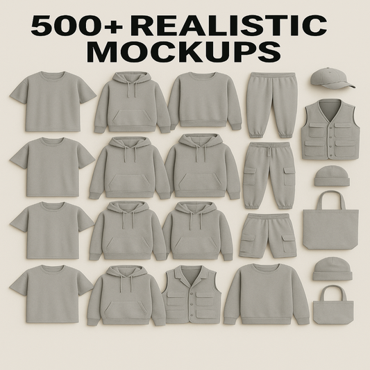 500+ Realistic Mockups
