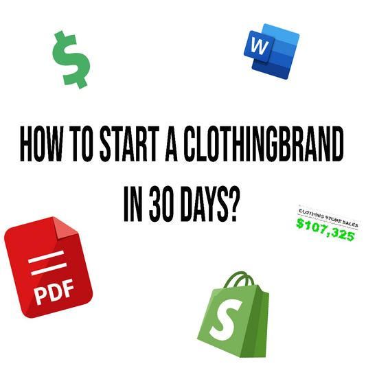How to Start a Clothingbrand in 30 Days?